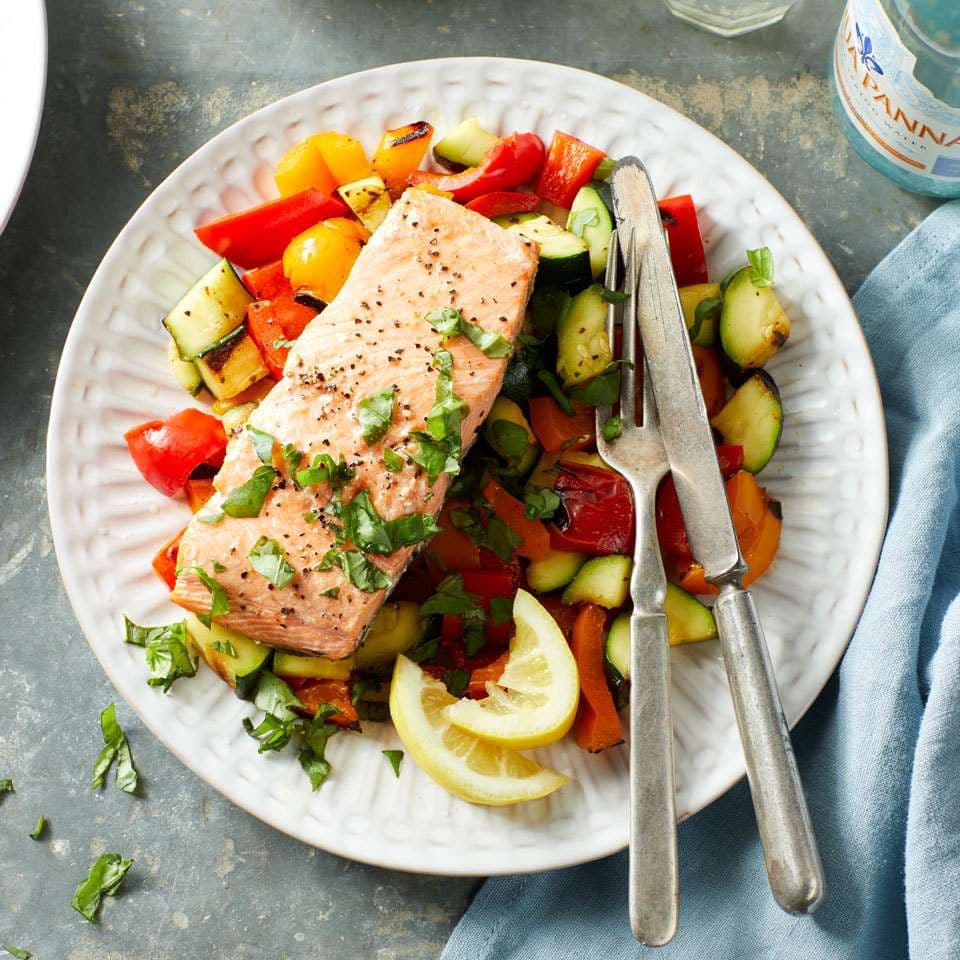 Baked Salmon & Vegetables