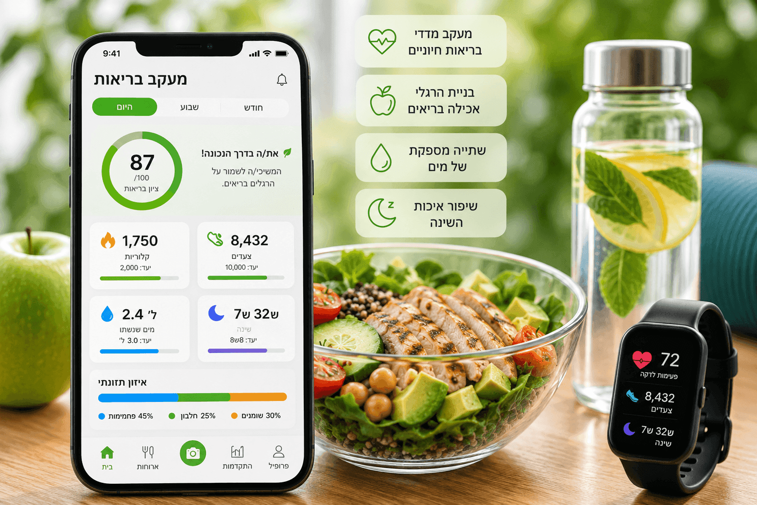 מעקב אחר הבריאות