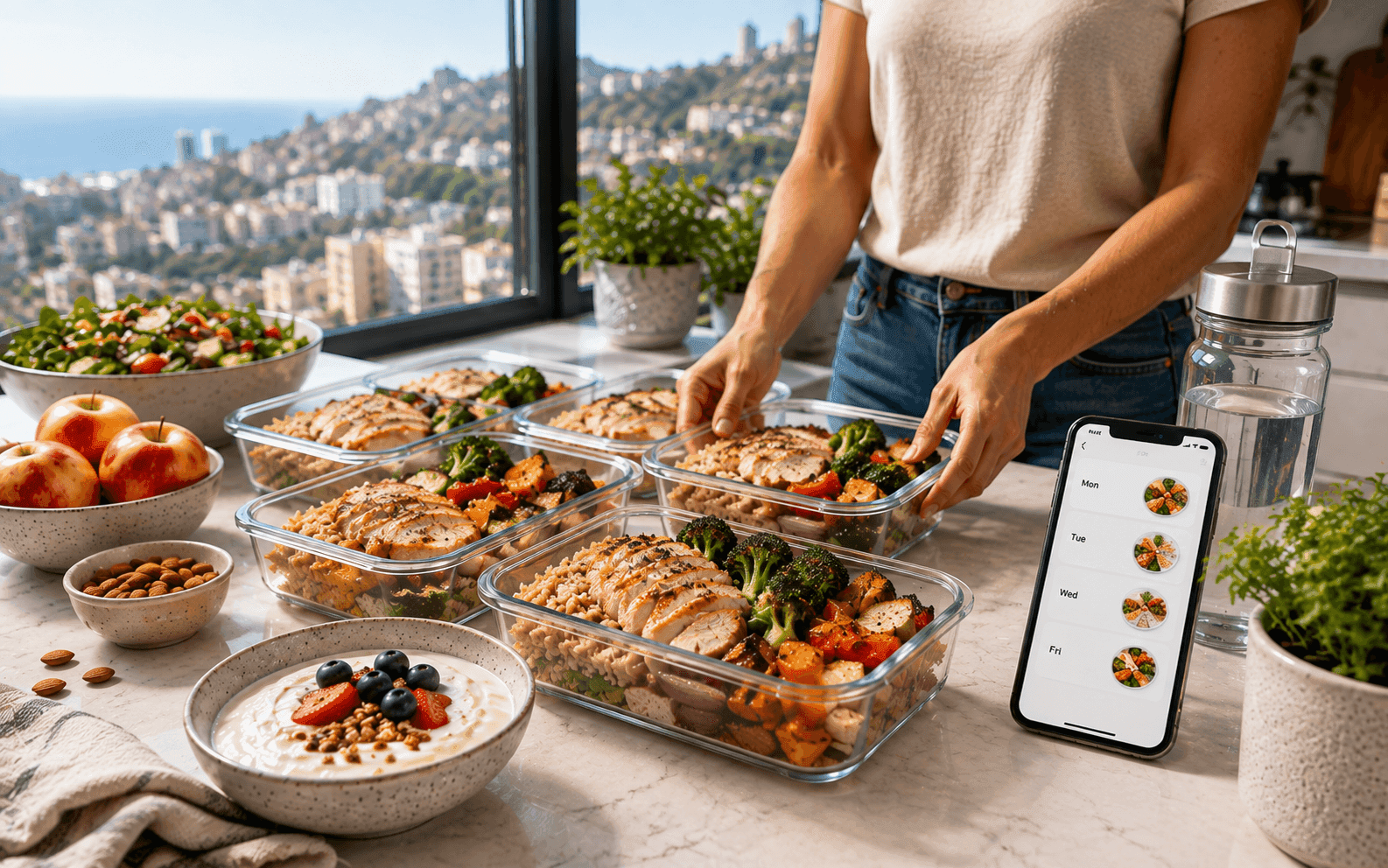 Weekly Meal Prep in Haifa: A Simple Calorie-Balanced Plan
